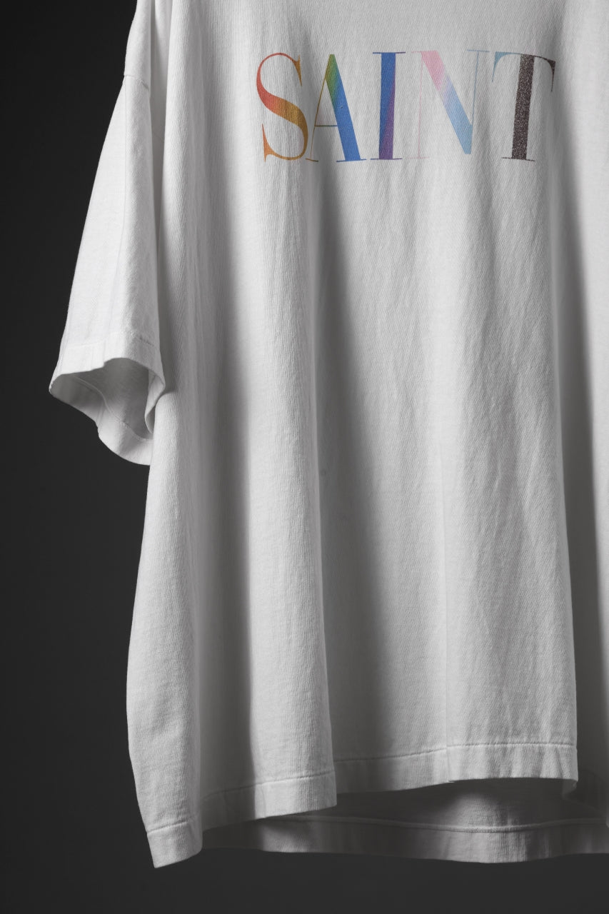 SAINT Mxxxxxx SS TEE/RAINBOW SAINT (WHITE)