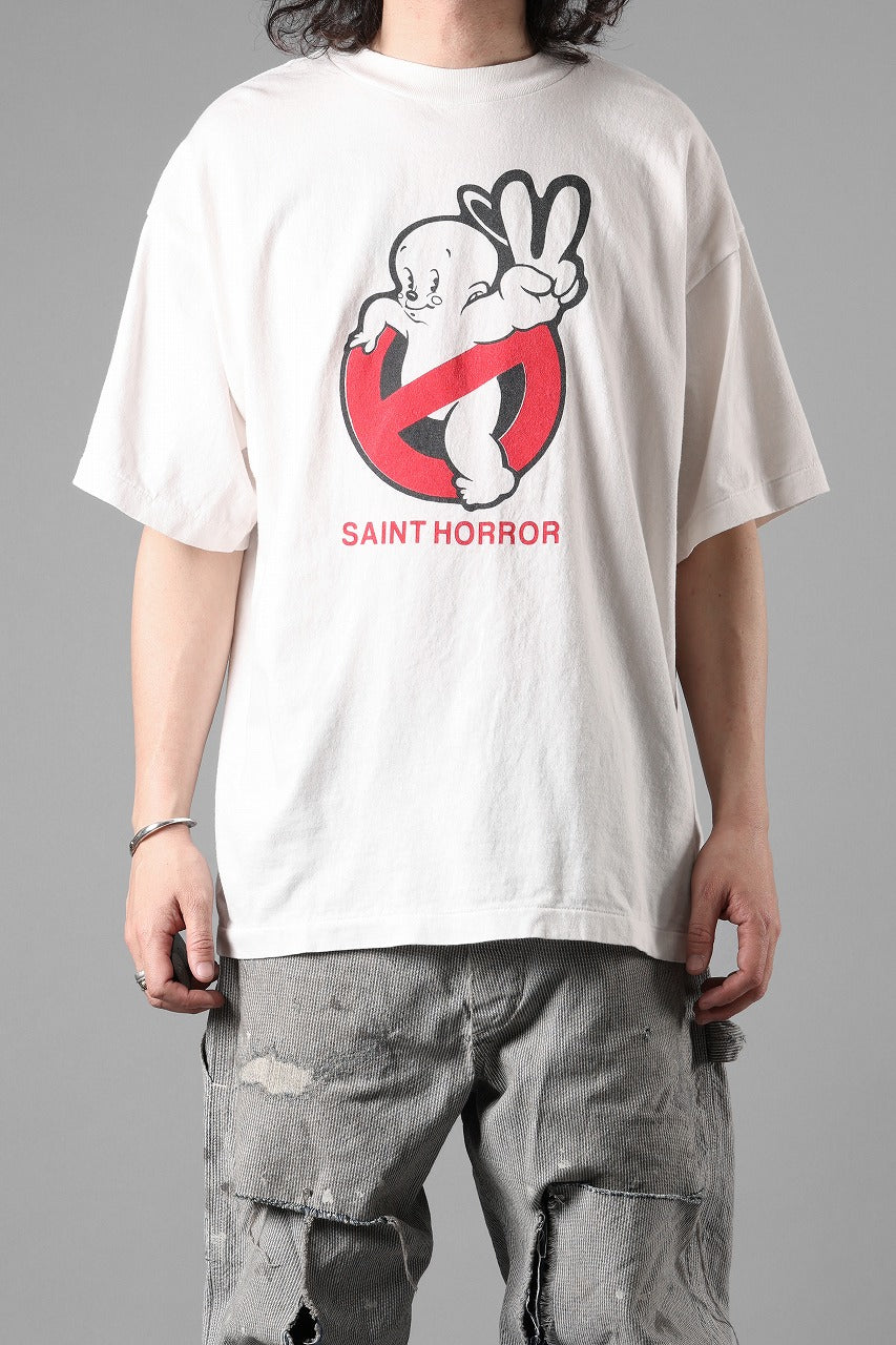 Load image into Gallery viewer, SAINT Mxxxxxx SS TEE / SAINT HORROR (WHITE)