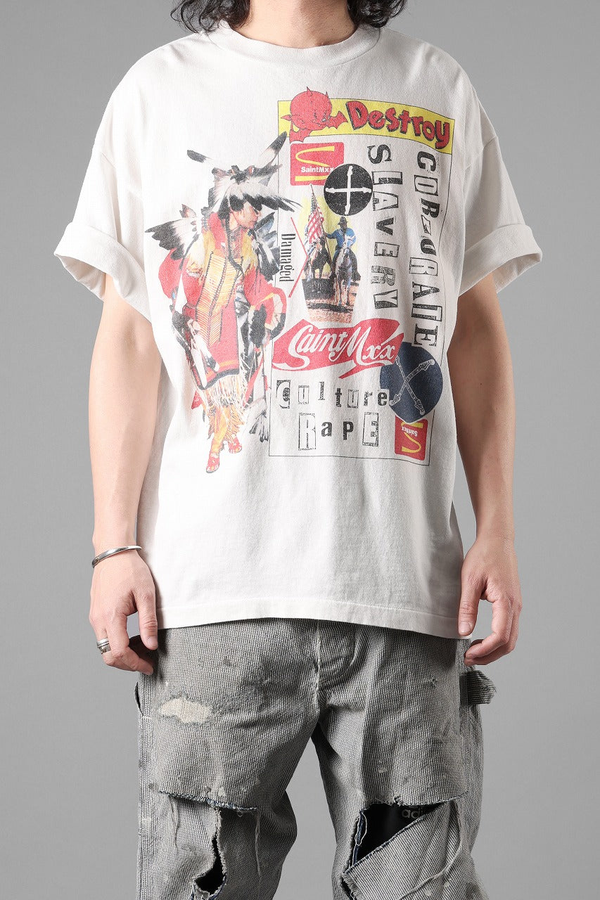 画像をギャラリービューアに読み込む, SAINT Mxxxxxx x Jamie Reid SS TEE / DESTOROY (WHITE)