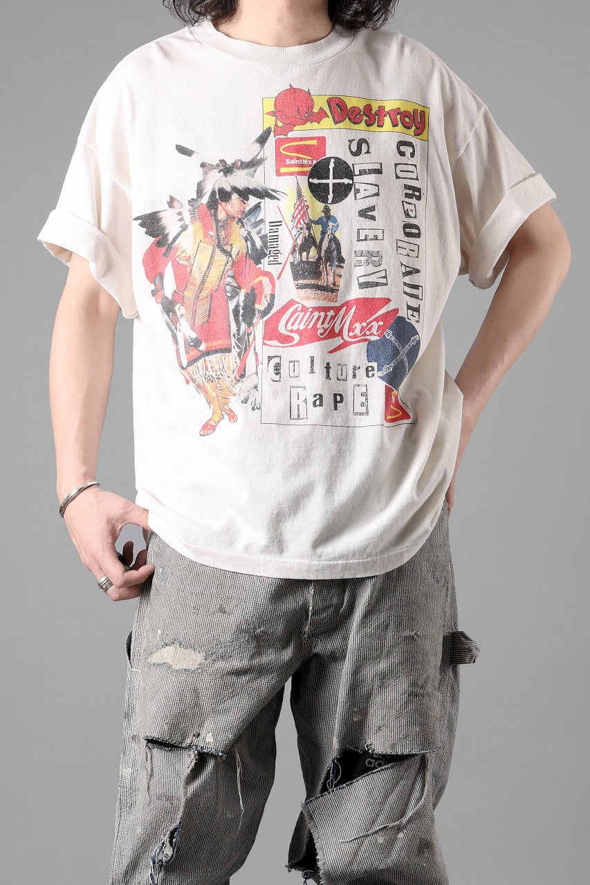 画像をギャラリービューアに読み込む, SAINT Mxxxxxx x Jamie Reid SS TEE / DESTOROY (WHITE)