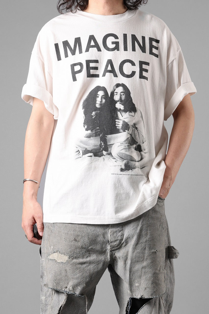 画像をギャラリービューアに読み込む, SAINT Mxxxxxx x JOHN LENNON SS TEE / IMAGINE PEACE (WHITE)