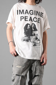 画像をギャラリービューアに読み込む, SAINT Mxxxxxx x JOHN LENNON SS TEE / IMAGINE PEACE (WHITE)
