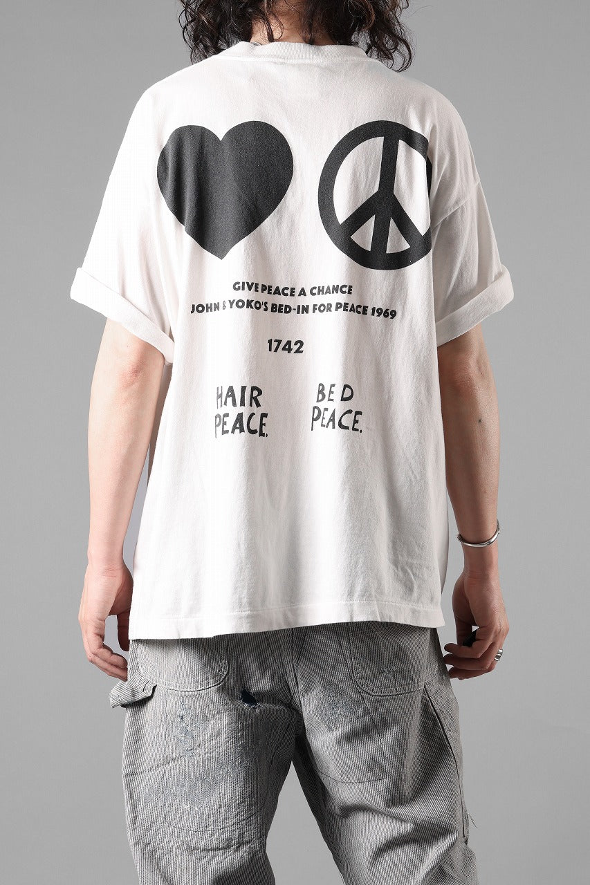 画像をギャラリービューアに読み込む, SAINT Mxxxxxx x JOHN LENNON SS TEE / IMAGINE PEACE (WHITE)