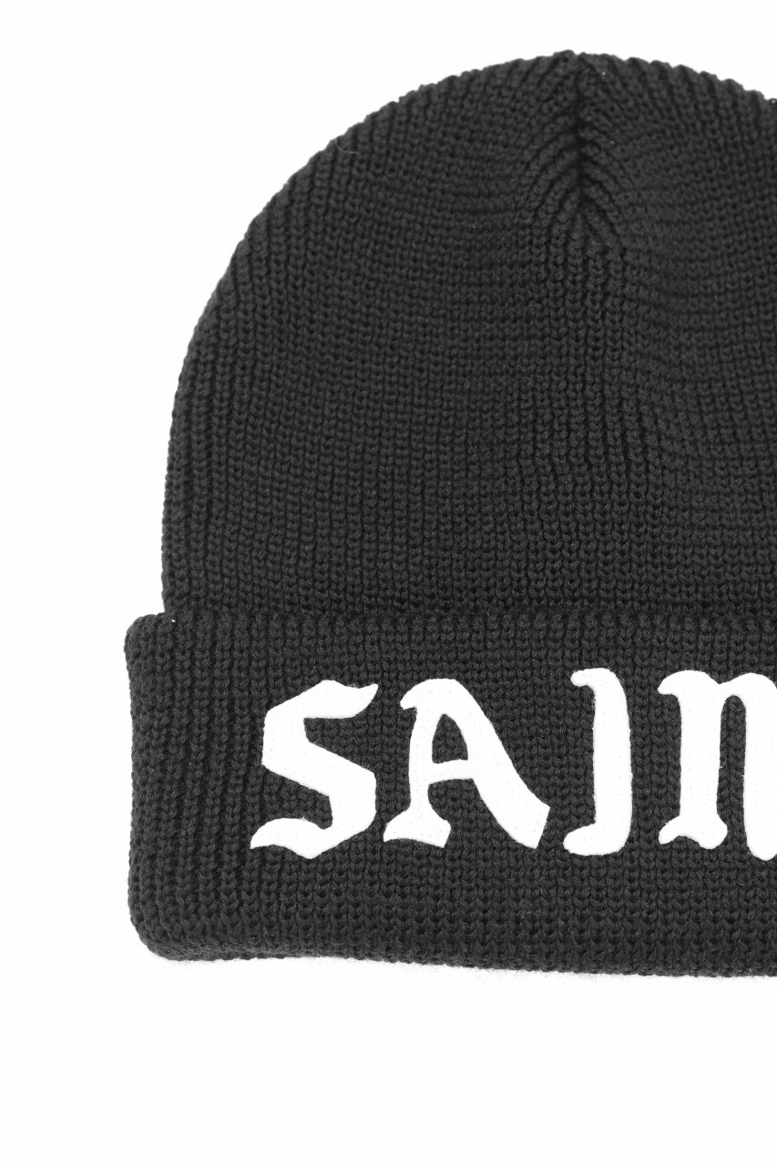 画像をギャラリービューアに読み込む, SAINT Mxxxxxx SAINT KNIT CAP (BLACK)