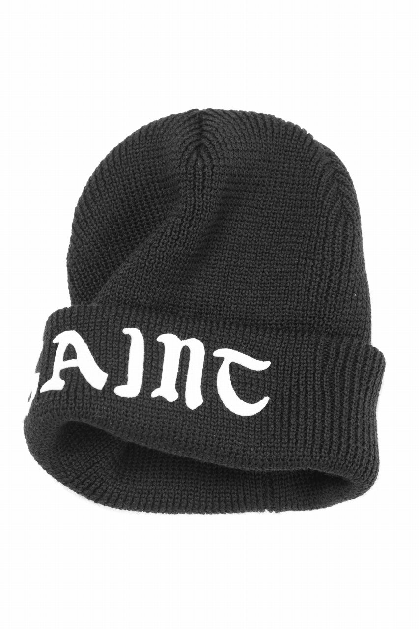 画像をギャラリービューアに読み込む, SAINT Mxxxxxx SAINT KNIT CAP (BLACK)