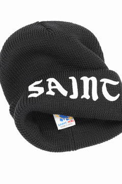 画像をギャラリービューアに読み込む, SAINT Mxxxxxx SAINT KNIT CAP (BLACK)