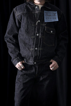 Load image into Gallery viewer, FULLCOUNT 2107XXW Type-1 Jean Jacket / 15.5oz Zimbabwe Selvedge Denim (INDIGO BLUE / ONE WASHED)