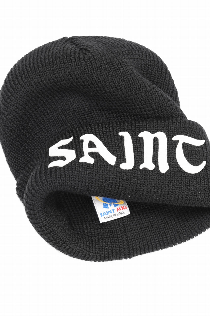 画像をギャラリービューアに読み込む, SAINT Mxxxxxx SAINT KNIT CAP (BLACK)