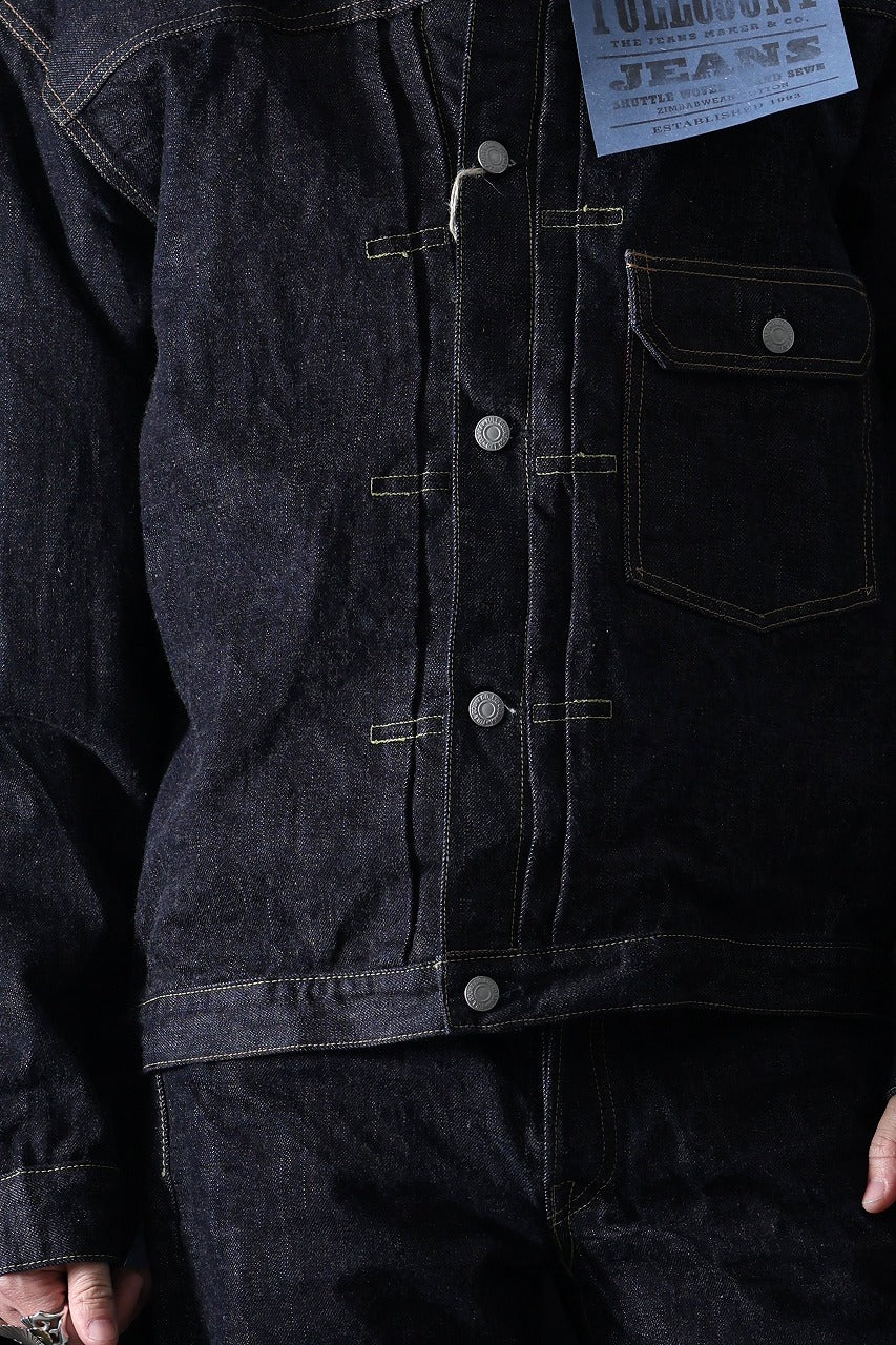 Load image into Gallery viewer, FULLCOUNT 2107XXW Type-1 Jean Jacket / 15.5oz Zimbabwe Selvedge Denim (INDIGO BLUE / ONE WASHED)