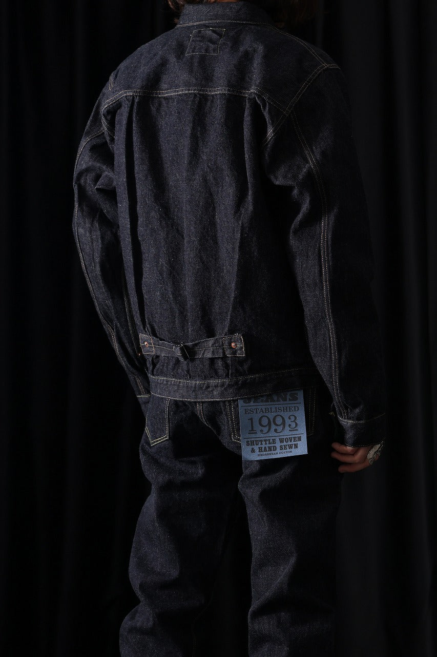 Load image into Gallery viewer, FULLCOUNT 2107XXW Type-1 Jean Jacket / 15.5oz Zimbabwe Selvedge Denim (INDIGO BLUE / ONE WASHED)