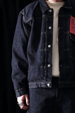 Load image into Gallery viewer, FULLCOUNT 2107W Type-1 Jean Jacket / 13.7oz Zimbabwe Selvedge Denim (INDIGO BLUE / ONE WASHED)