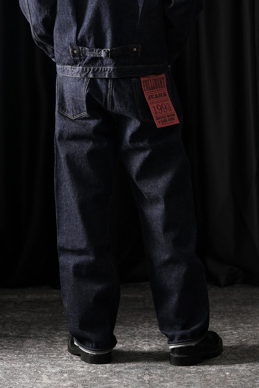 Load image into Gallery viewer, FULLCOUNT 0105W Wide Jeans / 13.7oz Zimbabwe Selvedge Denim (INDIGO BLUE / ONE WASHED)