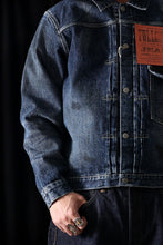 Load image into Gallery viewer, FULLCOUNT "Fear Of The Dark" Type-1 Jean Jacket / 15.5oz Zimbabwe Selvedge Denim (INDIGO BLUE)
