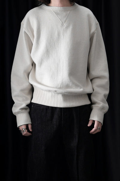 FULLCOUNT 3741 DOUBLE V SET IN SLEEVE MOTHER COTTON (ECRU)