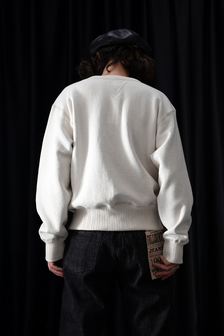 Load image into Gallery viewer, FULLCOUNT 3741 DOUBLE V SET IN SLEEVE MOTHER COTTON (ECRU)