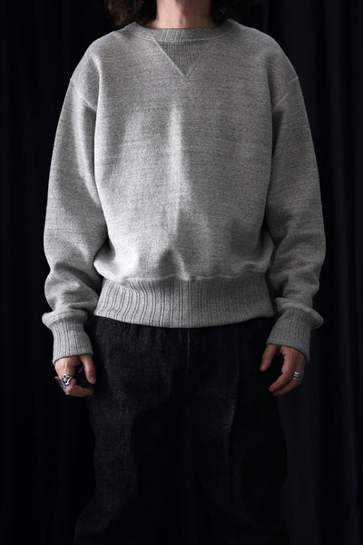 FULLCOUNT 3741 DOUBLE V SET IN SLEEVE MOTHER COTTON (HEATHER GRAY)