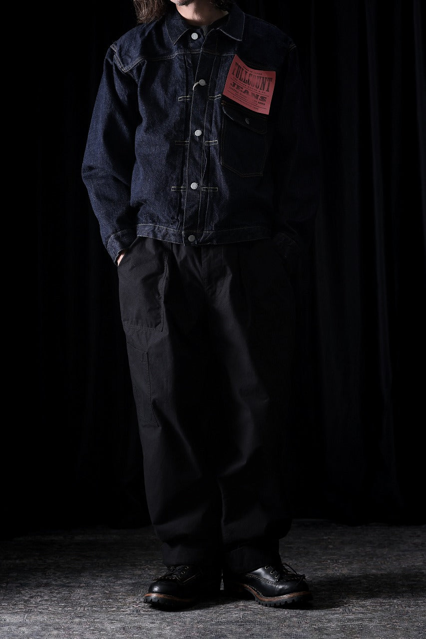 Load image into Gallery viewer, FULLCOUNT 2107W Type-1 Jean Jacket / 13.7oz Zimbabwe Selvedge Denim (INDIGO BLUE / ONE WASHED)