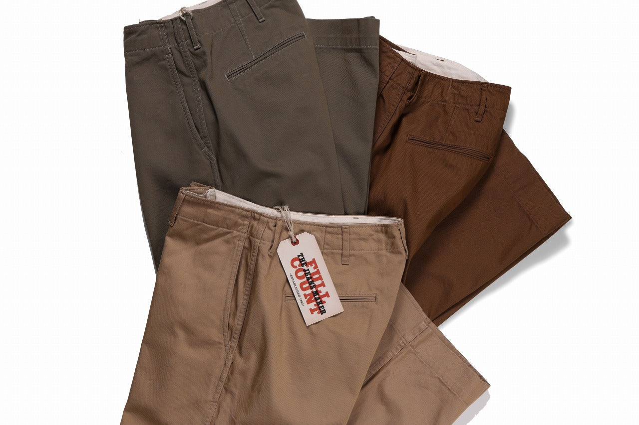 FULLCOUNT U.S.ARMY CHINO 41 TROUSERS (SAGE GREEN)