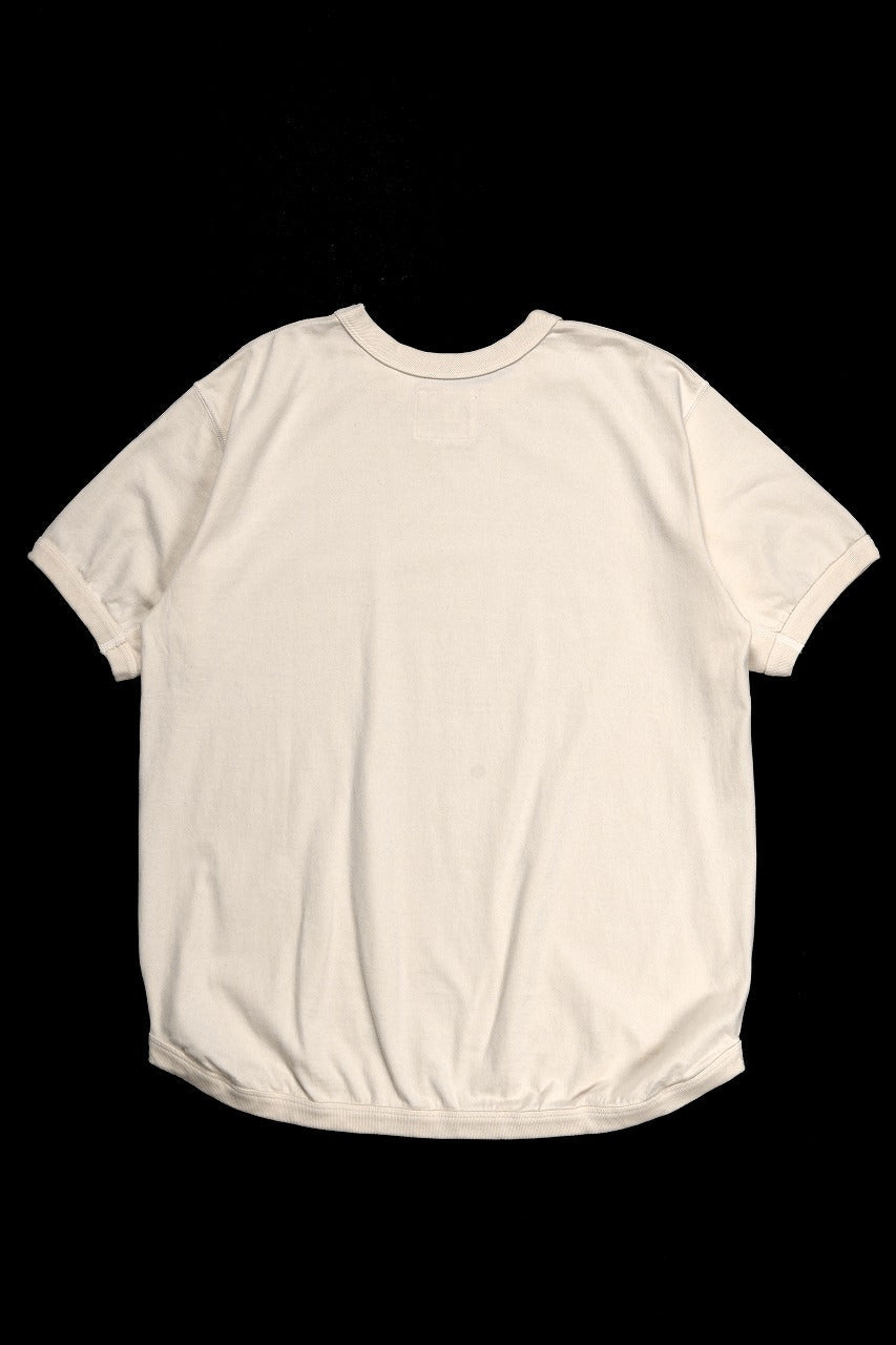 FULLCOUNT FLAT SEAM HEAVY WEIGHT T SHIRT / ORIGINAL 30/2 TIGHT TENSION JERSEY (ECRU)