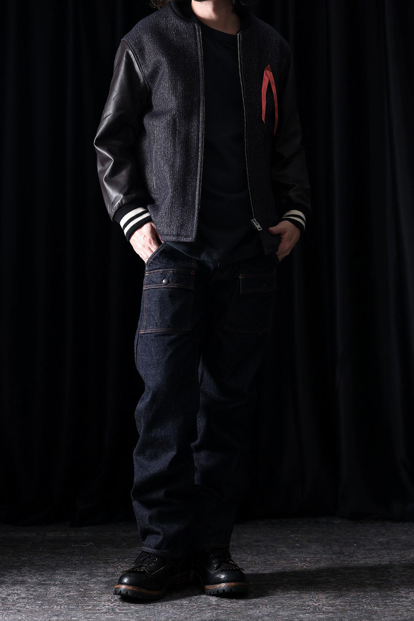 Load image into Gallery viewer, FULLCOUNT 1246W Bush Pants / 13.7oz Zimbabwe Selvedge Denim (INDIGO BLUE / ONE WASHED)