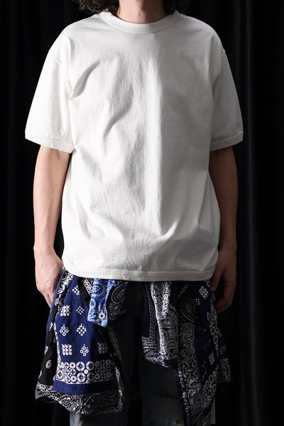 FULLCOUNT FLAT SEAM HEAVY WEIGHT T SHIRT / ORIGINAL 30/2 TIGHT TENSION JERSEY (ECRU)