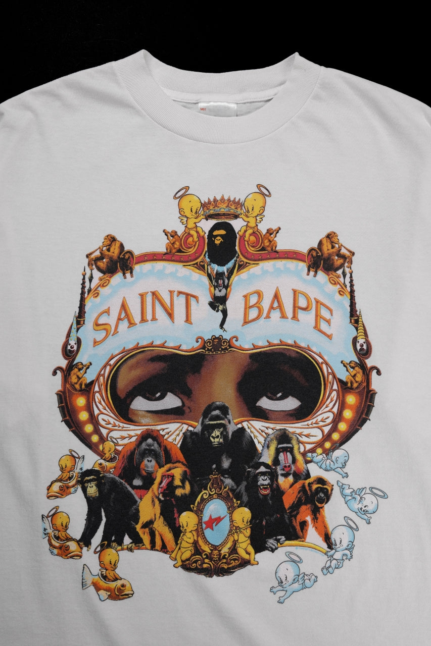 画像をギャラリービューアに読み込む, SAINT Mxxxxxx × A BATHING APE® SS TEE / GENERATION (WHITE)