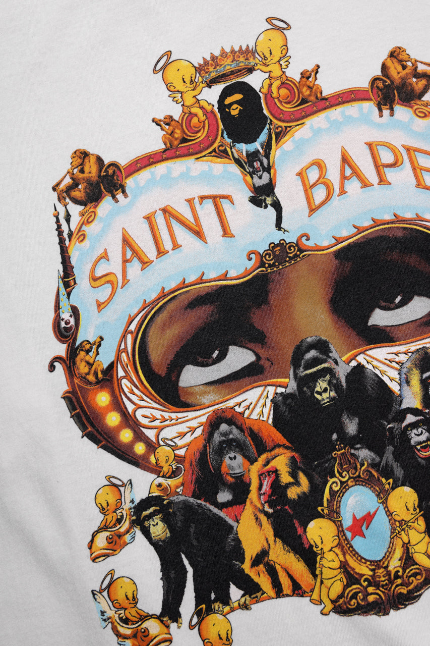 画像をギャラリービューアに読み込む, SAINT Mxxxxxx × A BATHING APE® SS TEE / GENERATION (WHITE)