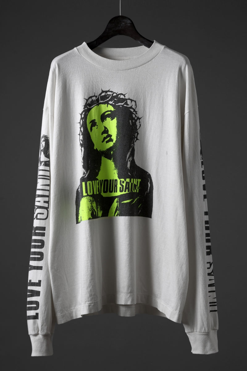 SAINT Mxxxxxx LOVE UR SAINT LS TEE (WHITE） – ETERNAL