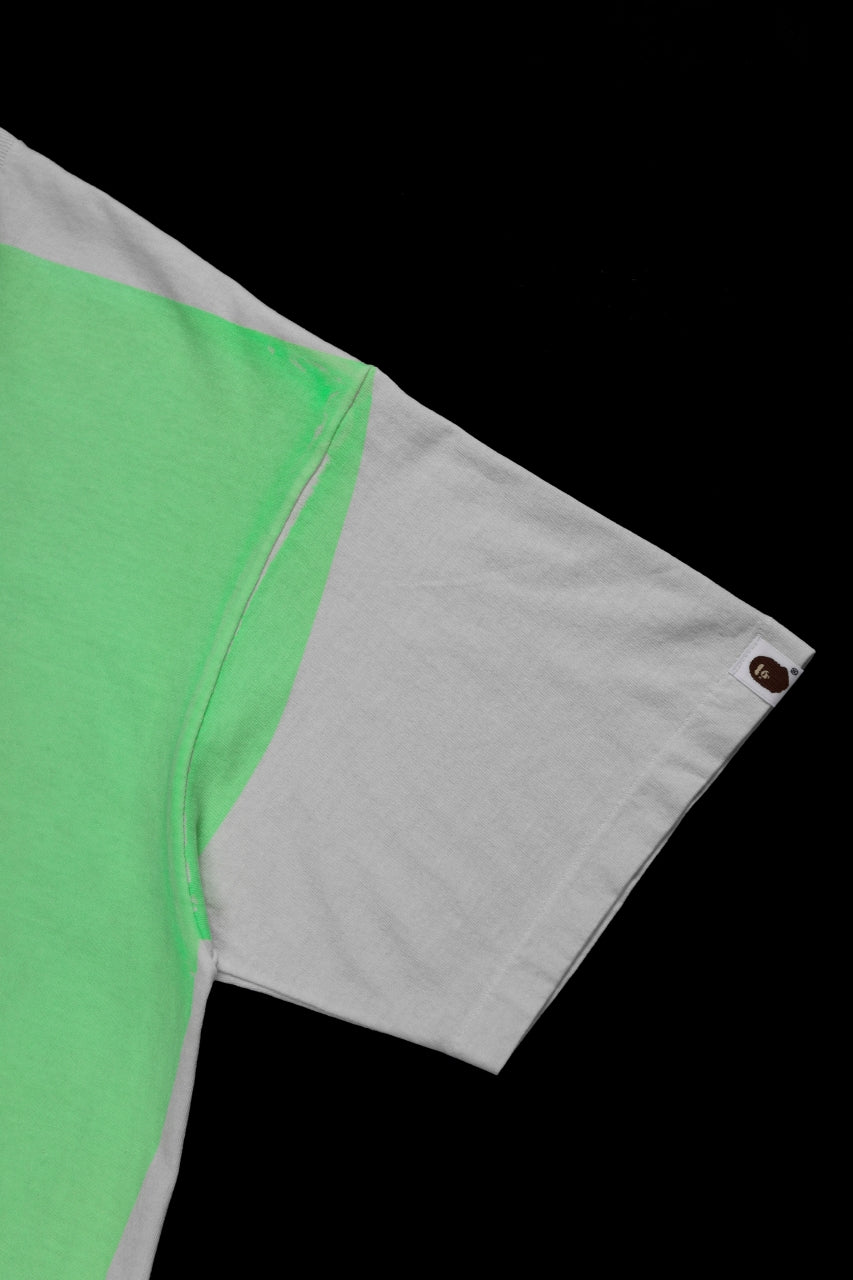 画像をギャラリービューアに読み込む, SAINT Mxxxxxx × A BATHING APE® SS TEE / HAND PRINT (WHITE+GREEN)