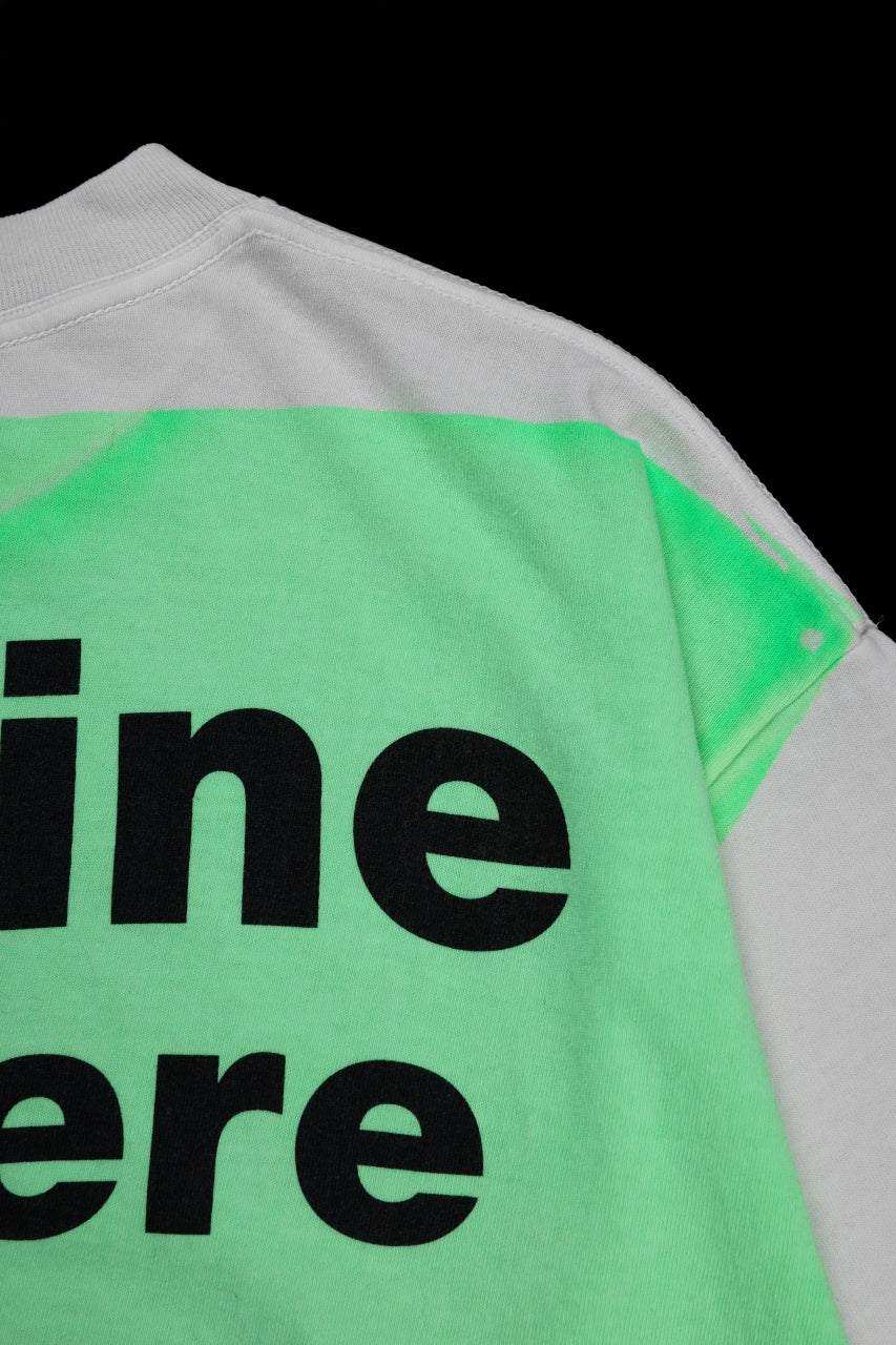 画像をギャラリービューアに読み込む, SAINT Mxxxxxx × A BATHING APE® SS TEE / HAND PRINT (WHITE+GREEN)