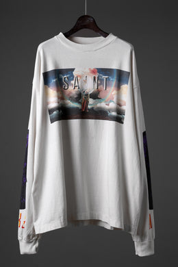 SAINT Mxxxxxx SAINT PICTURES LS TEE (WHITE)