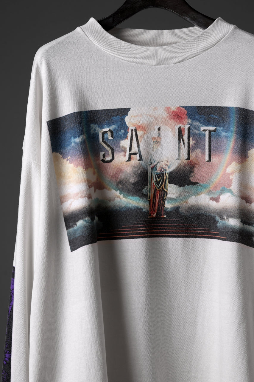 【Saint Mxxxxxx】LS TEE/SAINT PICTURES ホワイト ユニセックス LS TEE/SAINT PICTURES / WHITE | GR8