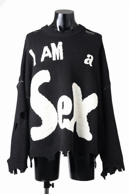 SAINT Mxxxxxx Sex Pistols I AM A CREWNECK KINT (BLACK)