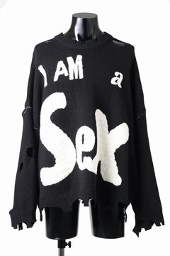 画像をギャラリービューアに読み込む, SAINT Mxxxxxx Sex Pistols I AM A CREWNECK KINT (BLACK)