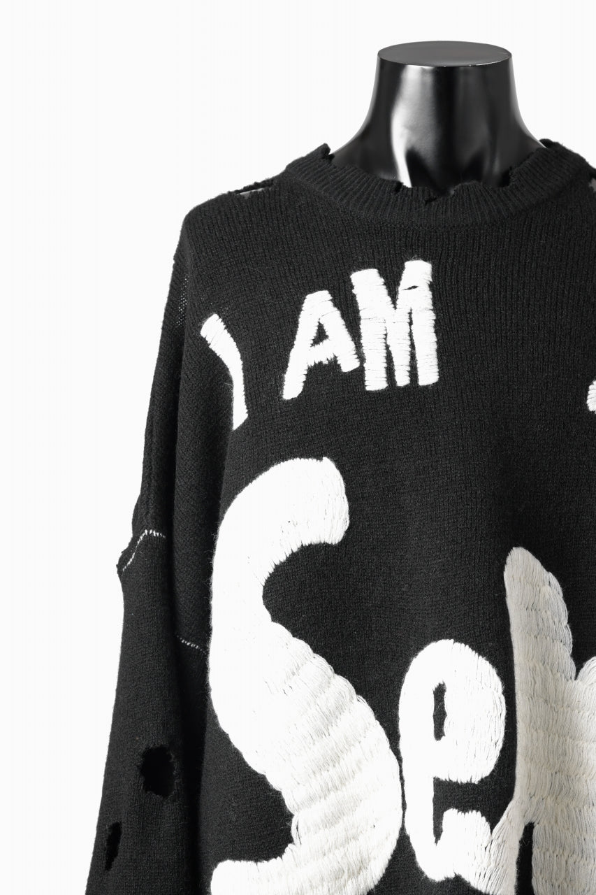 画像をギャラリービューアに読み込む, SAINT Mxxxxxx Sex Pistols I AM A CREWNECK KINT (BLACK)