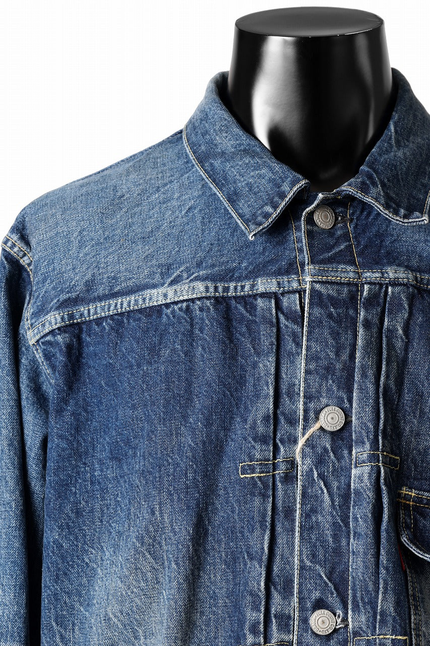 FULLCOUNT "More Than Real" Type 1 Denim Jacket / 13.7oz Zimbabwe Selvedge Denim (INDIGO BLUE)