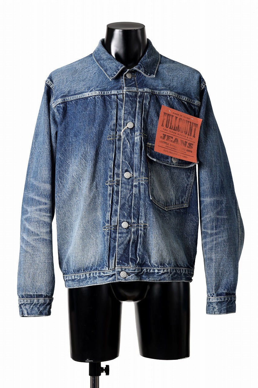 FULLCOUNT "More Than Real" Type 1 Denim Jacket / 13.7oz Zimbabwe Selvedge Denim (INDIGO BLUE)