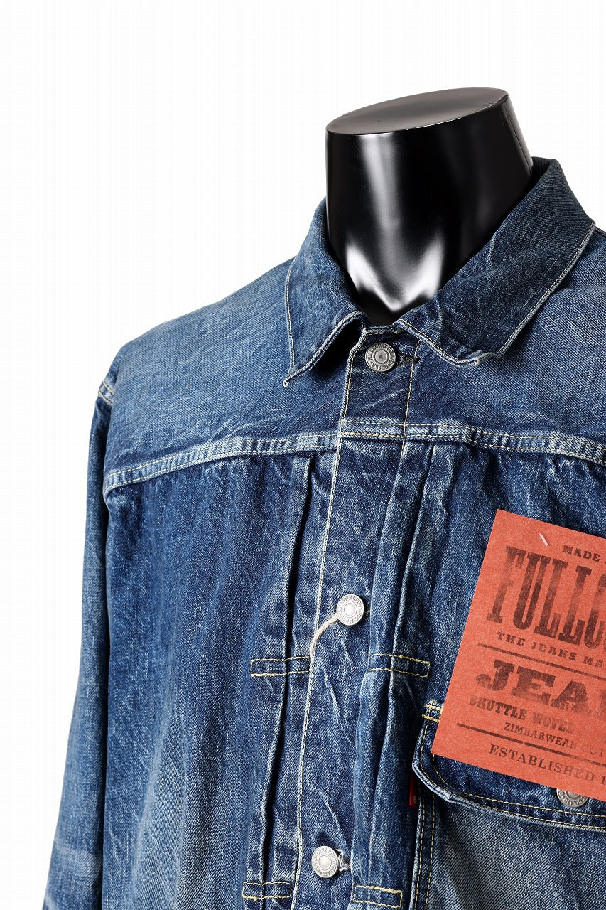 FULLCOUNT "More Than Real" Type 1 Denim Jacket / 13.7oz Zimbabwe Selvedge Denim (INDIGO BLUE)