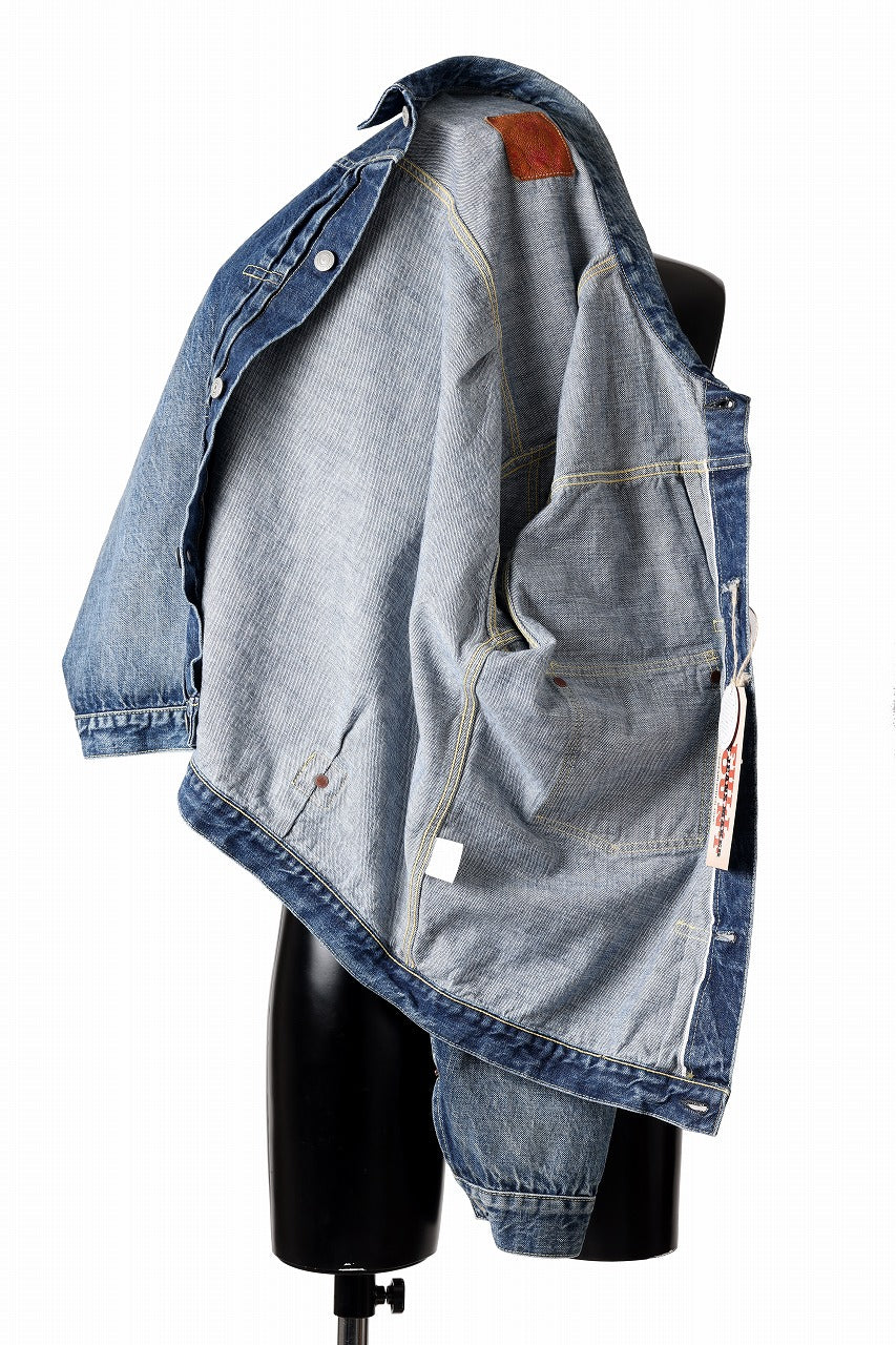 FULLCOUNT "More Than Real" Type 1 Denim Jacket / 13.7oz Zimbabwe Selvedge Denim (INDIGO BLUE)
