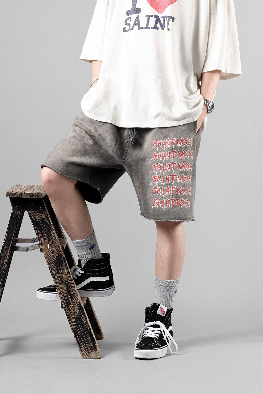 Load image into Gallery viewer, SAINT Mxxxxxx SWEAT SHORTS / SAINT MXX (CHARCOAL)