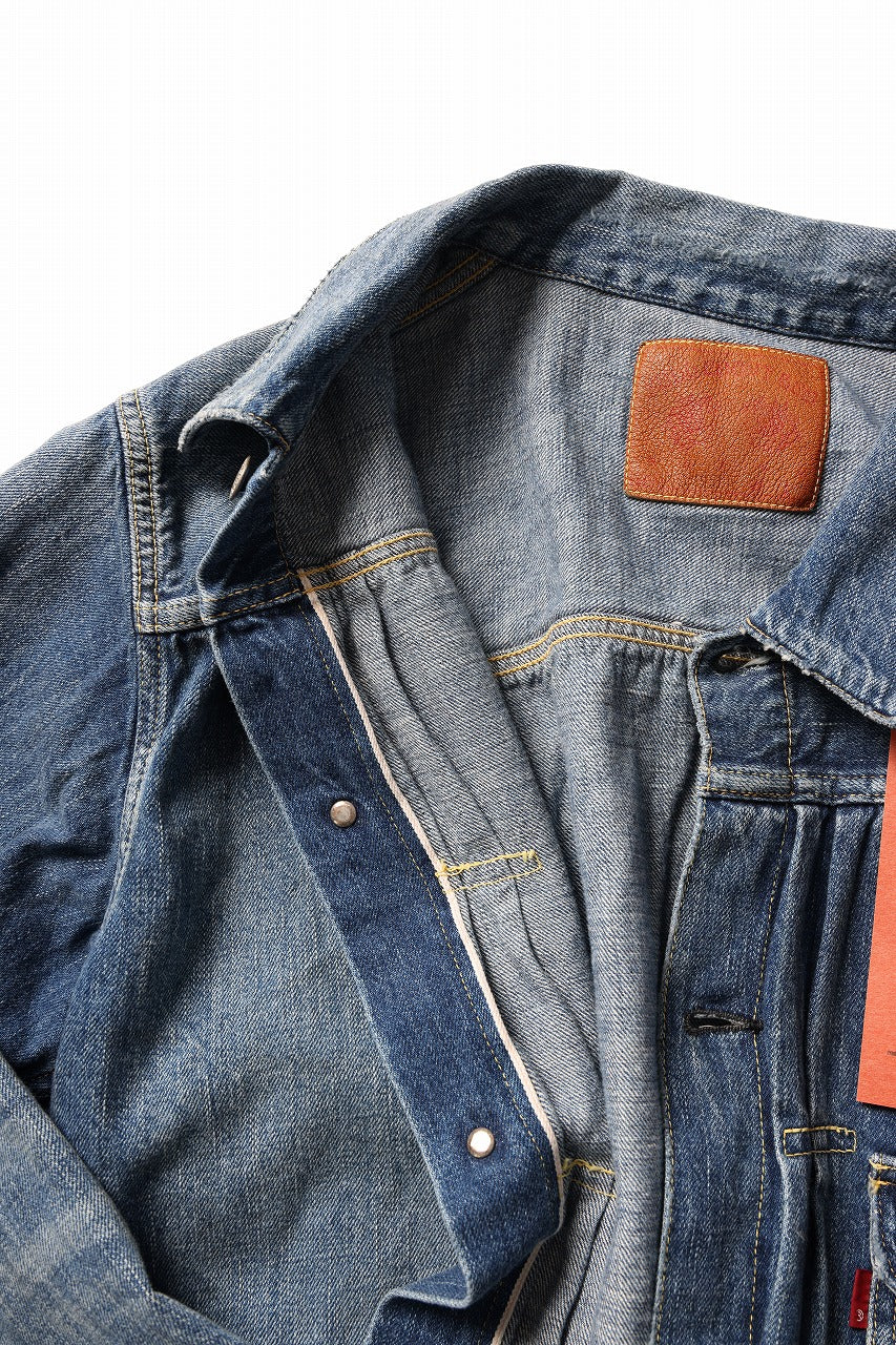 Load image into Gallery viewer, FULLCOUNT &quot;Dartford&quot; Type 1 Denim Jacket / 11.5oz Zimbabwe Selvedge Denim (Super Smooth) (INDIGO BLUE / ONE WASHED)