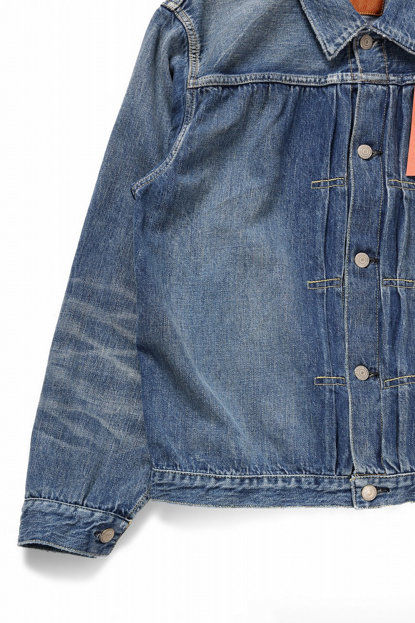 FULLCOUNT "Dartford" Type 1 Denim Jacket / 11.5oz Zimbabwe Selvedge Denim (Super Smooth) (INDIGO BLUE / ONE WASHED)