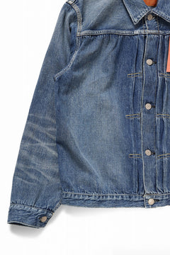 Load image into Gallery viewer, FULLCOUNT &quot;Dartford&quot; Type 1 Denim Jacket / 11.5oz Zimbabwe Selvedge Denim (Super Smooth) (INDIGO BLUE / ONE WASHED)