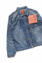 Load image into Gallery viewer, FULLCOUNT &quot;Dartford&quot; Type 1 Denim Jacket / 11.5oz Zimbabwe Selvedge Denim (Super Smooth) (INDIGO BLUE / ONE WASHED)