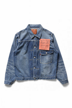 Load image into Gallery viewer, FULLCOUNT &quot;Dartford&quot; Type 1 Denim Jacket / 11.5oz Zimbabwe Selvedge Denim (Super Smooth) (INDIGO BLUE / ONE WASHED)