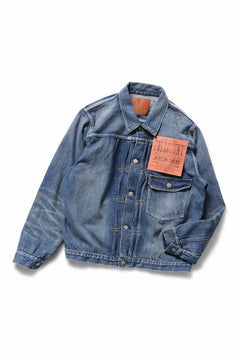 Load image into Gallery viewer, FULLCOUNT &quot;Dartford&quot; Type 1 Denim Jacket / 11.5oz Zimbabwe Selvedge Denim (Super Smooth) (INDIGO BLUE / ONE WASHED)