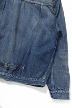 Load image into Gallery viewer, FULLCOUNT &quot;Dartford&quot; Type 1 Denim Jacket / 11.5oz Zimbabwe Selvedge Denim (Super Smooth) (INDIGO BLUE / ONE WASHED)