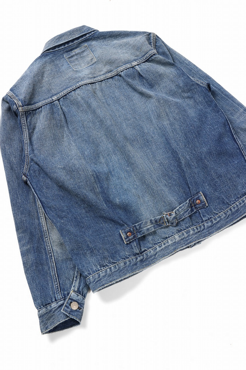 FULLCOUNT "Dartford" Type 1 Denim Jacket / 11.5oz Zimbabwe Selvedge Denim (Super Smooth) (INDIGO BLUE / ONE WASHED)