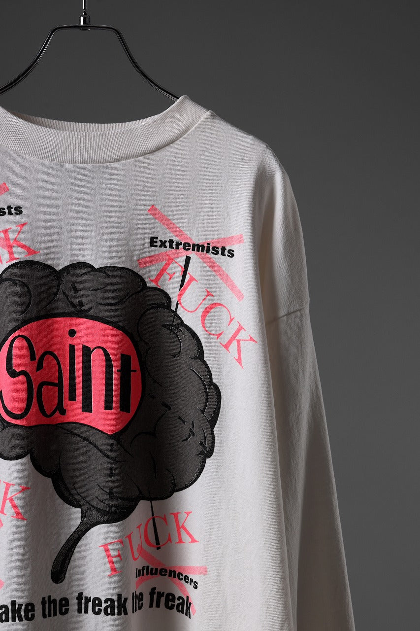 画像をギャラリービューアに読み込む, SAINT Mxxxxxx BRAIN LS TEE (WHITE)