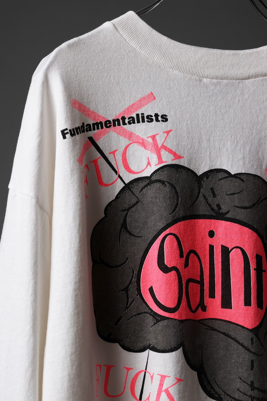 画像をギャラリービューアに読み込む, SAINT Mxxxxxx BRAIN LS TEE (WHITE)
